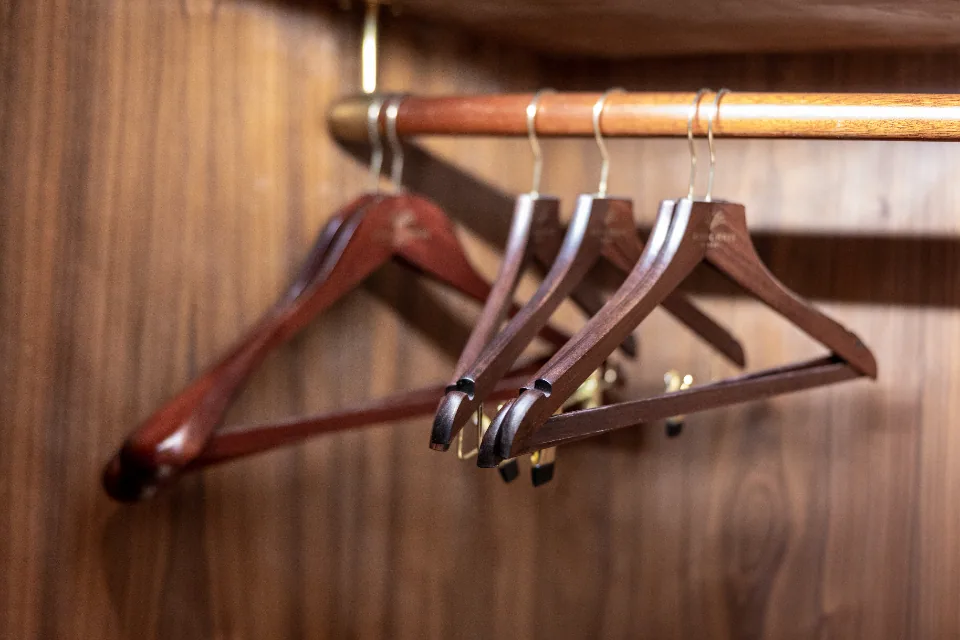 Editorial lifestyle photograph for small-space storage that looks intentional.